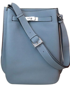 Hermes So Kelly Bag 22 Togo Leather Light Blue