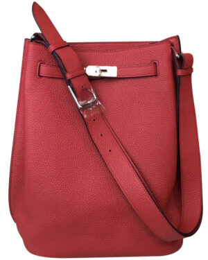 Hermes So Kelly Bag 22 Togo Leather Red