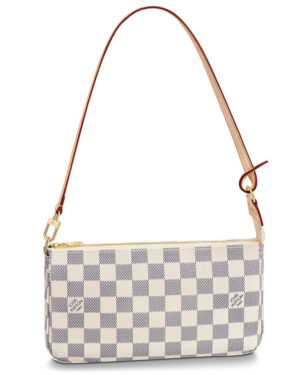 Louis Vuitton Damier Pochette Accessories N41207 White