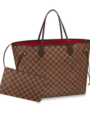 Louis Vuitton Damier Canvas Neverfull N41357 Brown