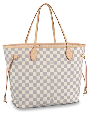 Louis Vuitton Damier Canvas Neverfull Tote N41361 White