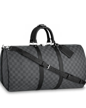 Louis Vuitton Damier Graphite Canvas Keepall N41413 Black