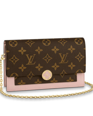 Louis Vuitton Flore Chain Wallet M67404 M67405 Pink