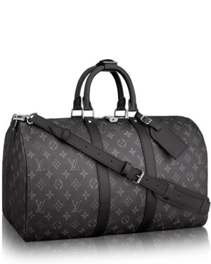 Louis Vuitton Keepall Bandouliere 55 M40605 Black