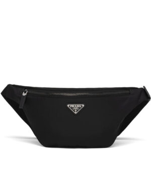 Prada Re-Nylon And Saffiano Leather Belt Bag 2VL033 Black