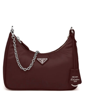 Prada Re-Edition 2005 nylon shoulder bag Mauve