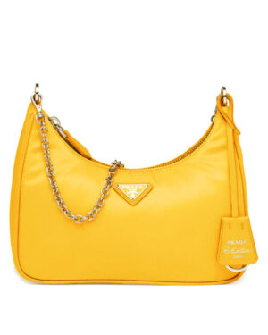 Prada Re-Edition 2005 nylon shoulder bag Yellow