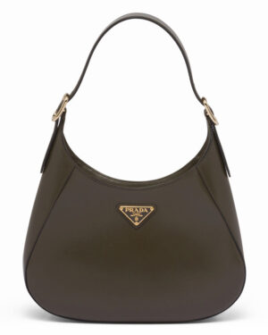 Prada Leather Shoulder Bag 1BC179 Green