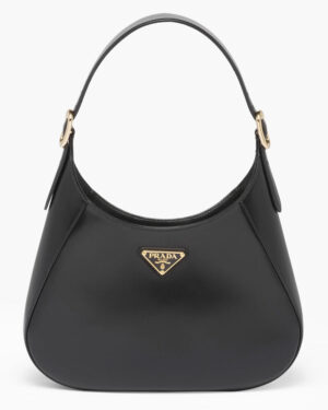 Prada Leather Shoulder Bag 1BC179 Black