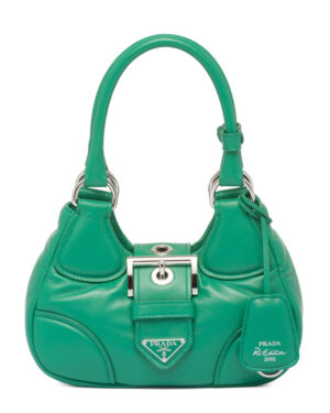 Prada Moon Padded Nappa-leather Bag 1BA381 Green