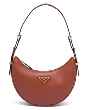 Prada Leather Shoulder Bag 1BC194 Coffee