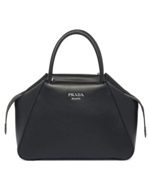 Prada Small Leather Prada Supernova Handbag 1BA366 Black