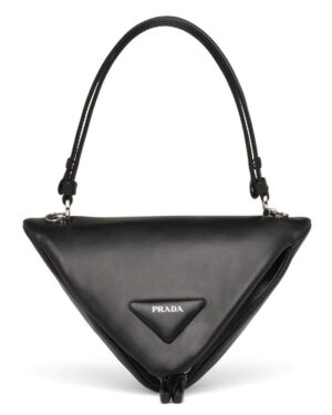 Prada Padded Nappa Leather Handbag 1BA315 Black