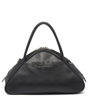 Prada Leather Prada Triangle Bag Black