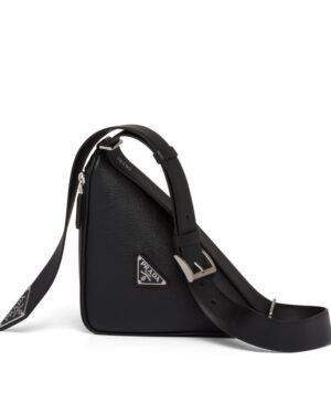 Prada Saffiano Leather Belt Bag Black