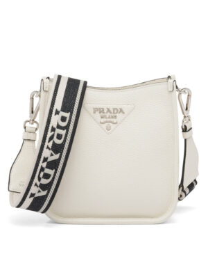 Prada Leather Mini Shoulder Bag 1BH191 Cream