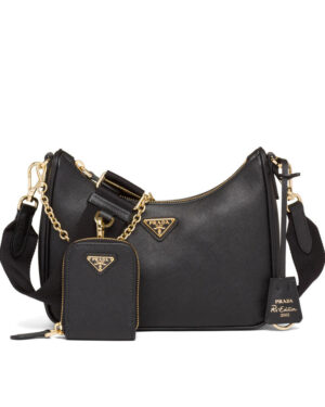 Prada Re-Edition 2005 Saffiano leather bag 1BH204 Black