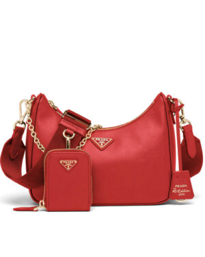 Prada Re-Edition 2005 Saffiano leather bag 1BH204 Red