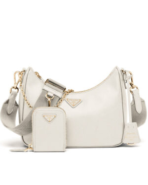 Prada Re-Edition 2005 Saffiano leather bag 1BH204 White