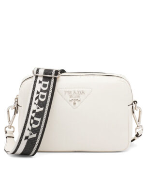 Prada Leather Bag With Shoulder Strap Cream
