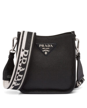 Prada Leather Mini Shoulder Bag Black