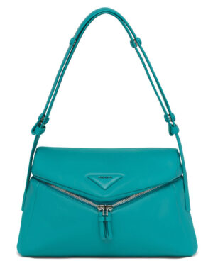 Prada Padded Nappa Leather Prada Signaux Bag 1BC165 Blue