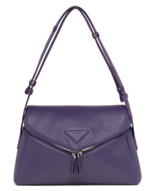 Prada Padded Nappa Leather Prada Signaux Bag 1BC165 Purple