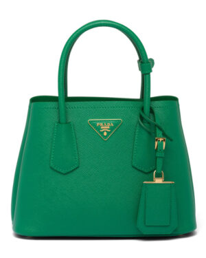Prada Double Saffiano Leather Mini Bag Green