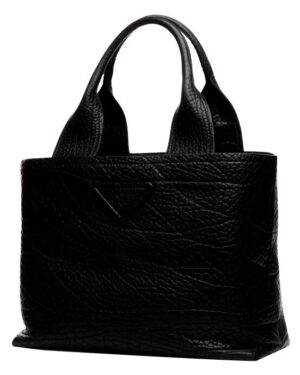 Prada Leather Shopping Bag 1BG440 Black