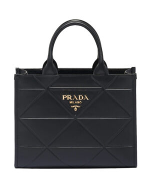 Prada Small leather Prada Symbole Bag With Topstitching 1BA379 Black