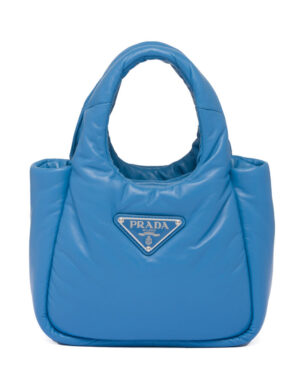 Prada Small Padded Prada Soft Nappa-leather Bag 1BA359 Blue