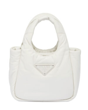 Prada Small Padded Prada Soft Nappa-leather Bag 1BA359 Cream