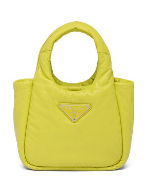 Prada Small Padded Prada Soft Nappa-leather Bag 1BA359 Yellow