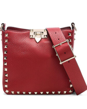 Valentino Garavani Mini Rockstud Crossbody Bag Red
