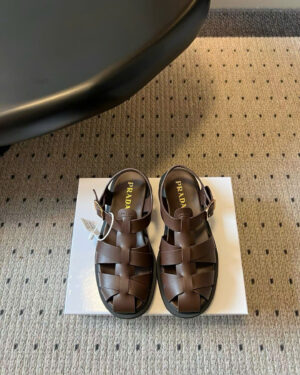 Prada Fisherman Leather Women's Sandals