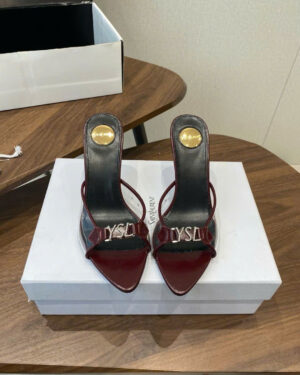 Saint Laurent YSL Logo Women's Heels Sandals