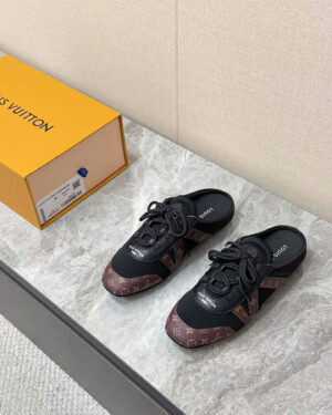 Louis Vuitton Sachetto Monogram Sneakeria Open Back Women's Shoes