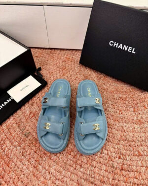 Chanel Coco Quilted Wome's Flat Sandals