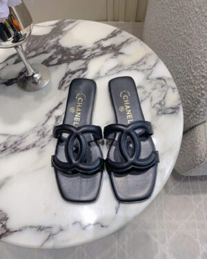 Chanel Coco Beach Double C Women's Slides