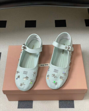 Miu Miu Mary Jane Floral Women's Ballet Shoes