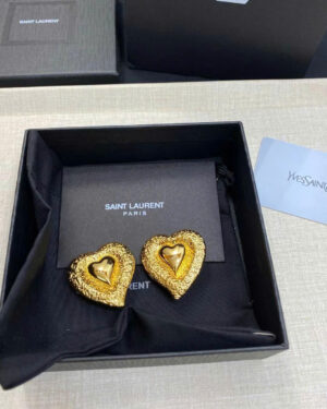 Saint Laurent YSL Heart Earrings