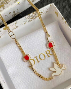 Dior Dove & Rose Dioramour Necklaces
