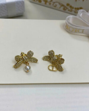 Dior CD Tribales Ribbon Earrings