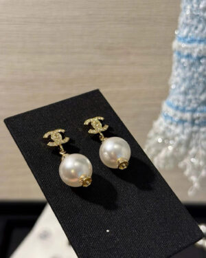 Chanel Coco Pearl Earrings
