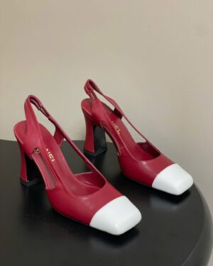 Chanel Crumpled Shiny Lambskin Slingbacks Shoes 9cm