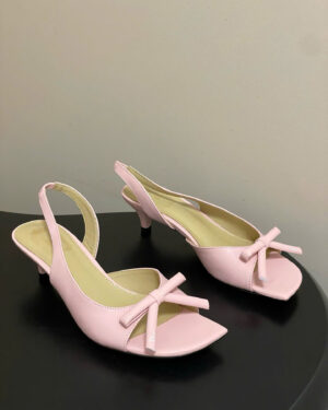 Dior Bow Heeled Slingback Sandal Soupir 4.5cm