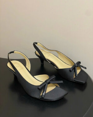 Dior Bow Heeled Slingback Sandal Soupir 4.5cm