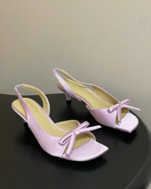 Dior Bow Heeled Slingback Sandal Soupir 4.5cm