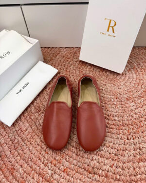 The Row Leather Loafers in Nero The Epitome of Quiet Luxury Shoes