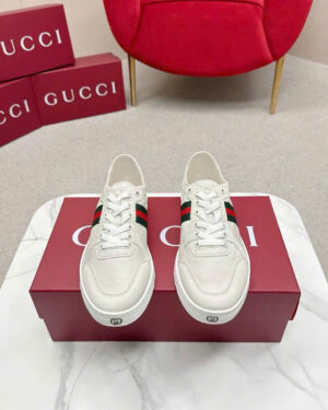 Gucci Unisex Stretch GG Canvas Low-Top Sneakers
